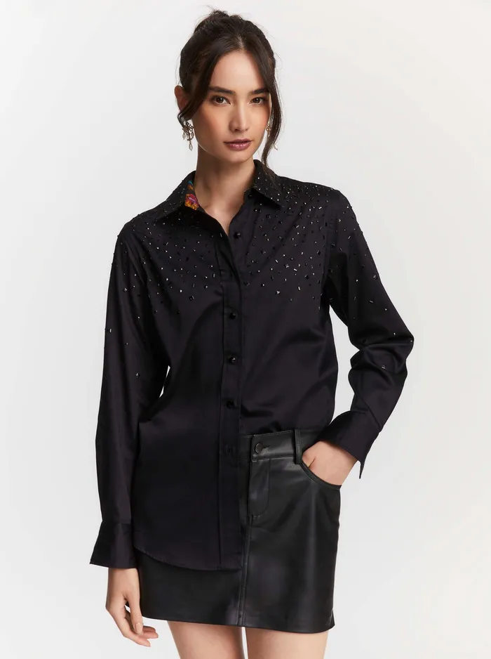 Robert Graham Tops Women CARRIE SHIRT Black