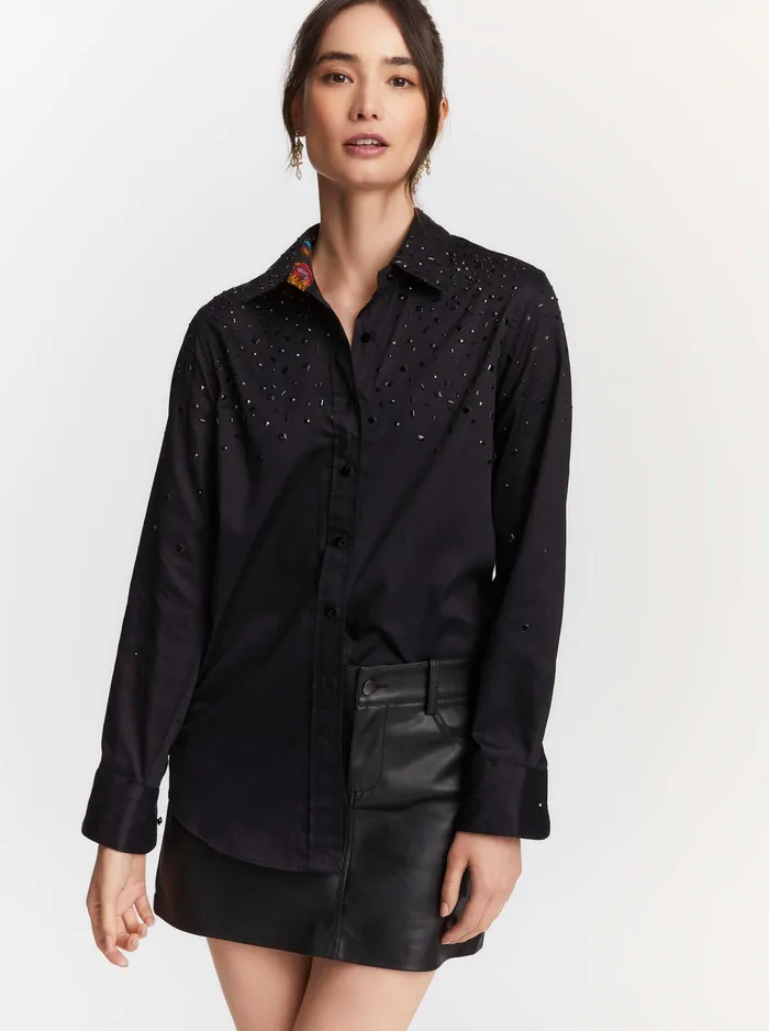 Robert Graham Tops Women CARRIE SHIRT Black