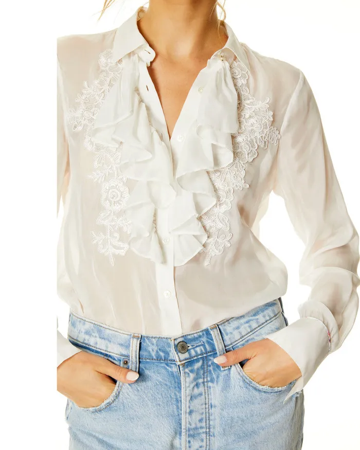 Robert Graham Tops Women CHRISSY BLOUSE White