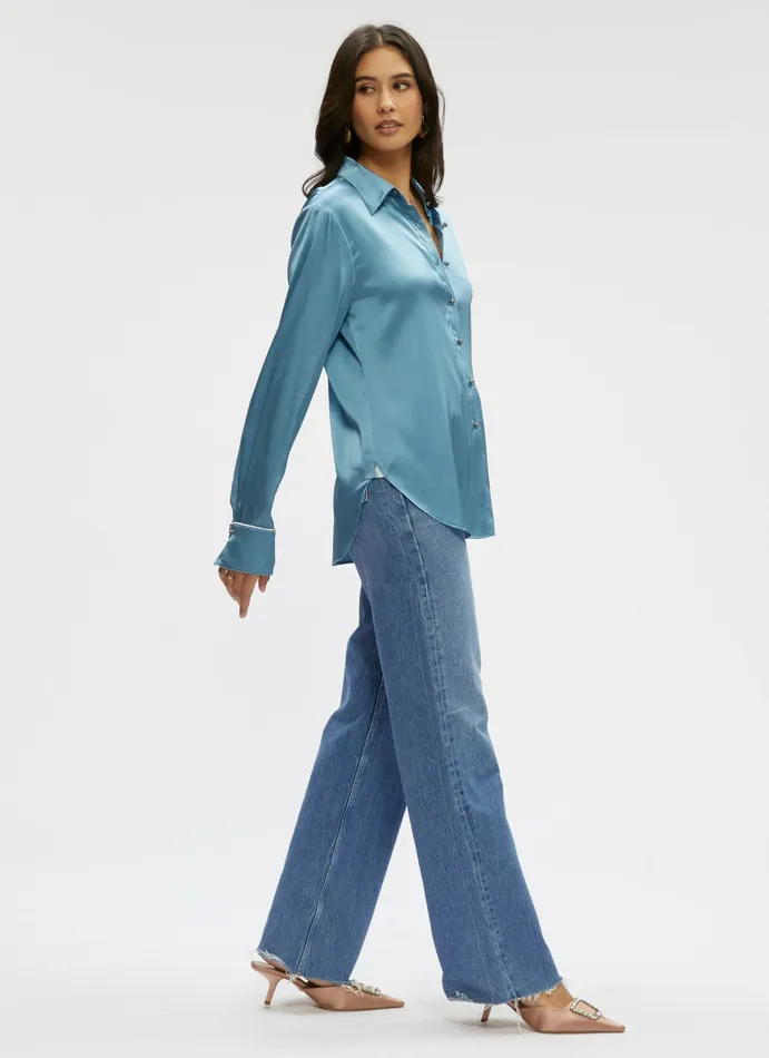 Robert Graham Tops Women GABRIELA SHIRT Steel