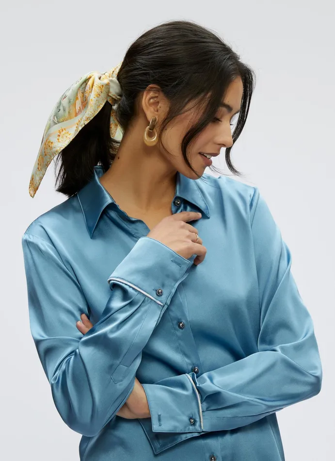 Robert Graham Tops Women GABRIELA SHIRT Steel