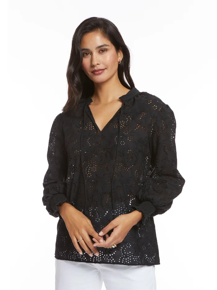Robert Graham Tops Women JORDYN BLOUSE Black