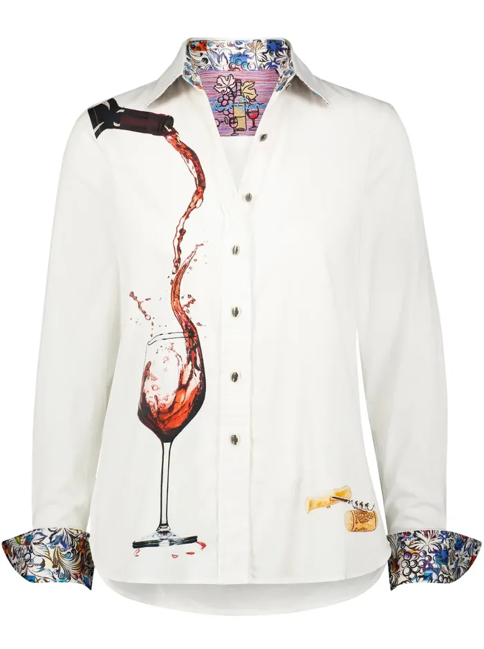 Robert Graham Tops Women PINOT NOIR SHIRT White