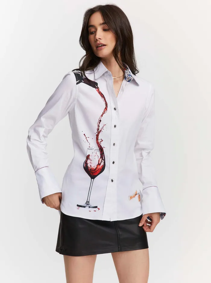 Robert Graham Tops Women PINOT NOIR SHIRT White