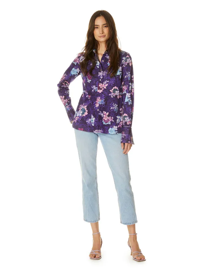 Robert Graham Tops Women PRISCILLA SHIRT Dark Purple