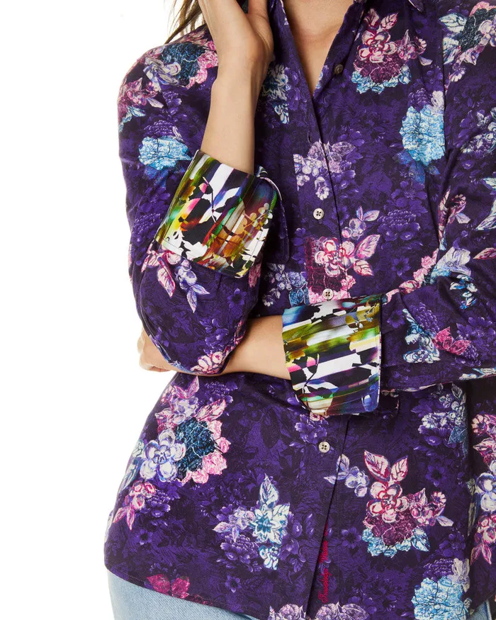 Robert Graham Tops Women PRISCILLA SHIRT Dark Purple