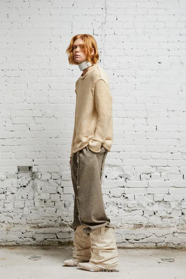 ROLLED EDGE BOXY SWEATER 8211 NATURAL Women R13 Sweaters
