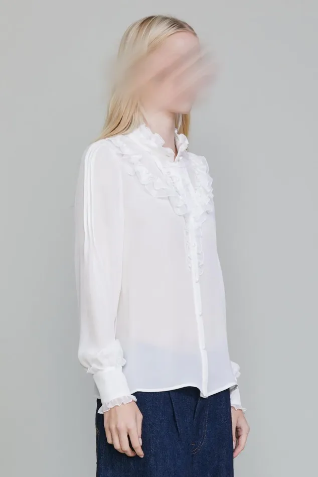 ROMANTIC SHIRT 8211 IVORY Women R13 Tops