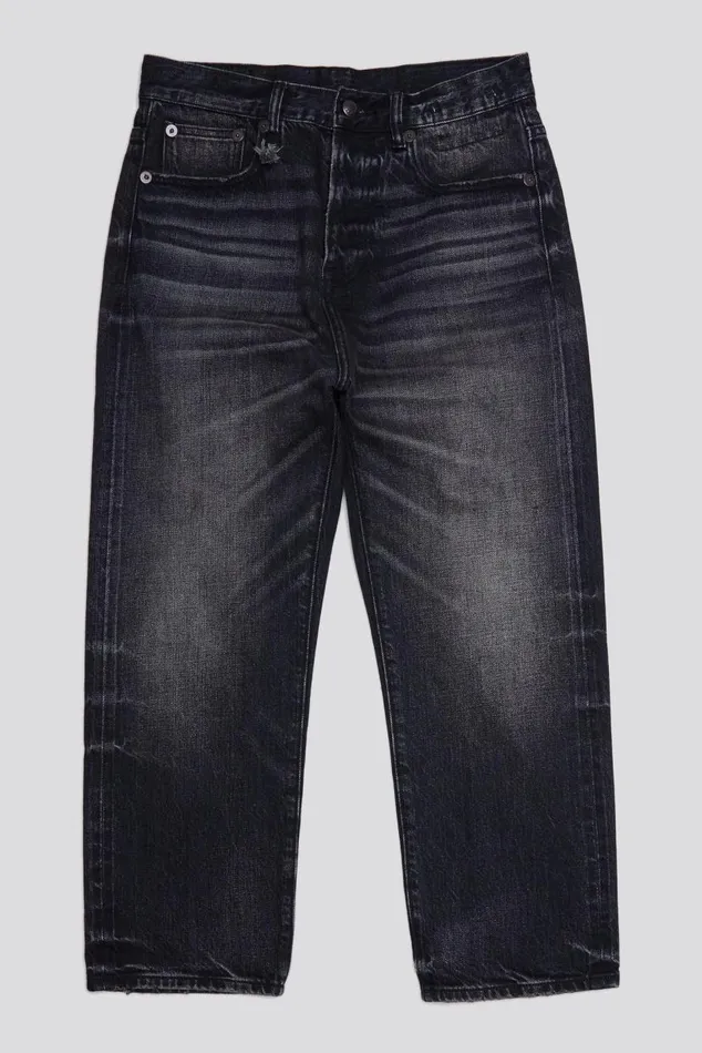 ROMEO JEAN 8211 ETON SELVEDGE BLACK Women R13 Denim