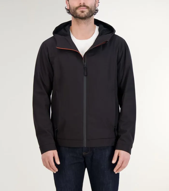 Running Jacket Black Men Cole Haan Softshell Jackets