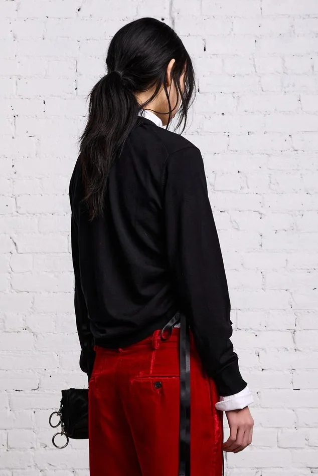 SHIRRED CARDIGAN 8211 BLACK Women R13 Sweaters