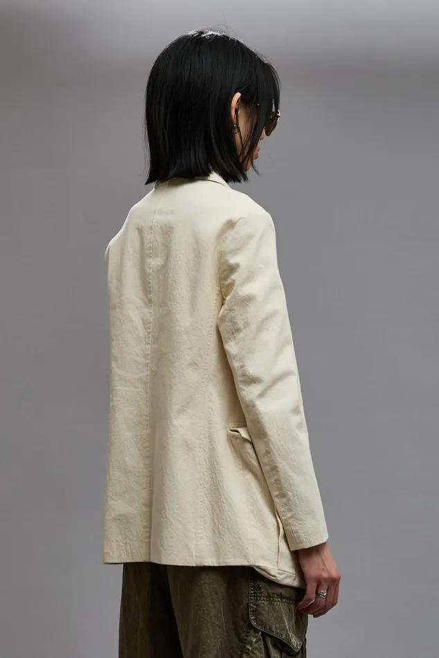 SHRUNKEN BELLOW POCKET BLAZER 8211 NATURAL Women R13 Jackets and Coats
