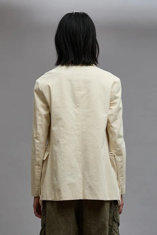 SHRUNKEN BELLOW POCKET BLAZER 8211 NATURAL Women R13 Jackets and Coats