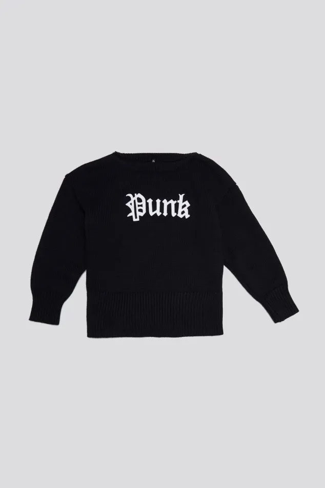 SHRUNKEN PUNK SWEATER 8211 GOTHIC BLACK Women R13 Sweaters