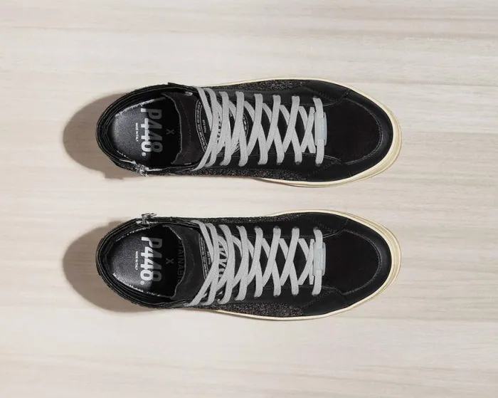 Skate Recycled BlackGun Women P448 High Tops