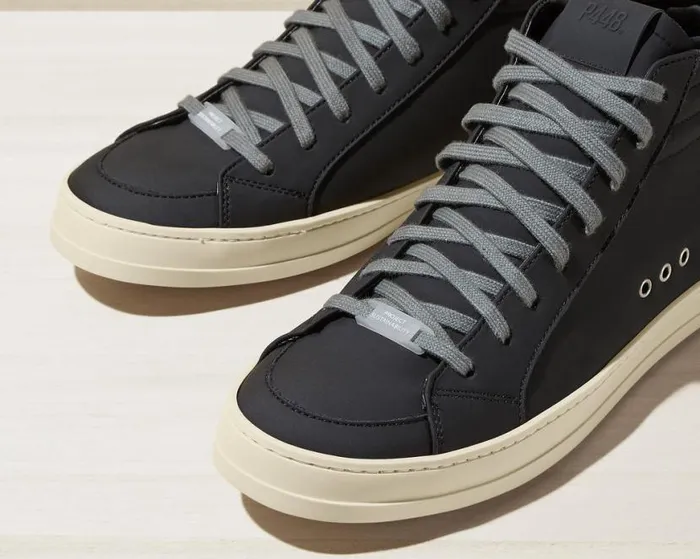 Skate Recycled Black WomenMen P448 High Tops