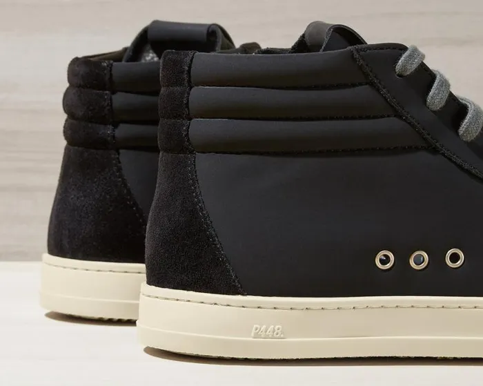 Skate Recycled Black WomenMen P448 High Tops
