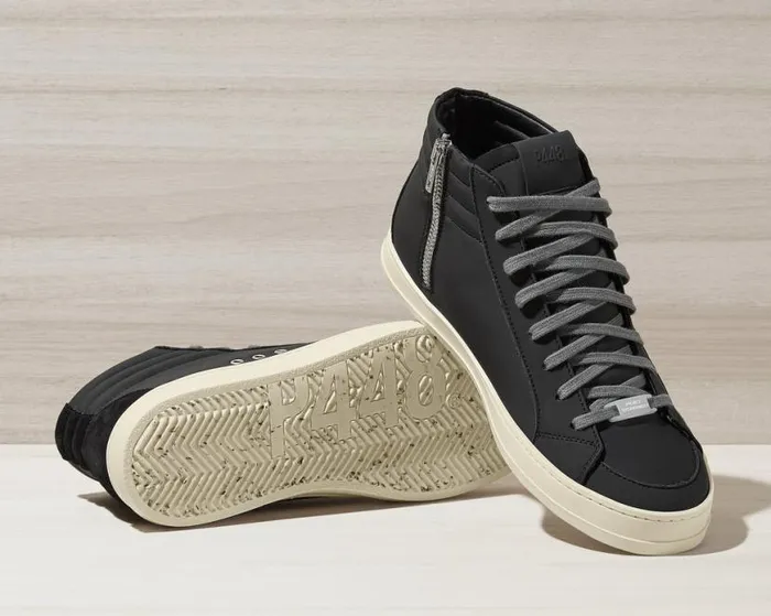 Skate Recycled Black WomenMen P448 High Tops