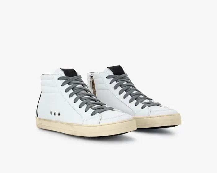 Skate Recycled WhiteBlack Women P448 High Tops Skate Recycled WhiteBlack Women P448 High Tops