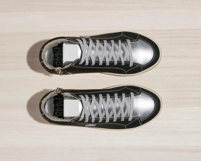Skate Vegan Apple Silver Women P448 High Tops Skate Vegan Apple Silver Women P448 High Tops