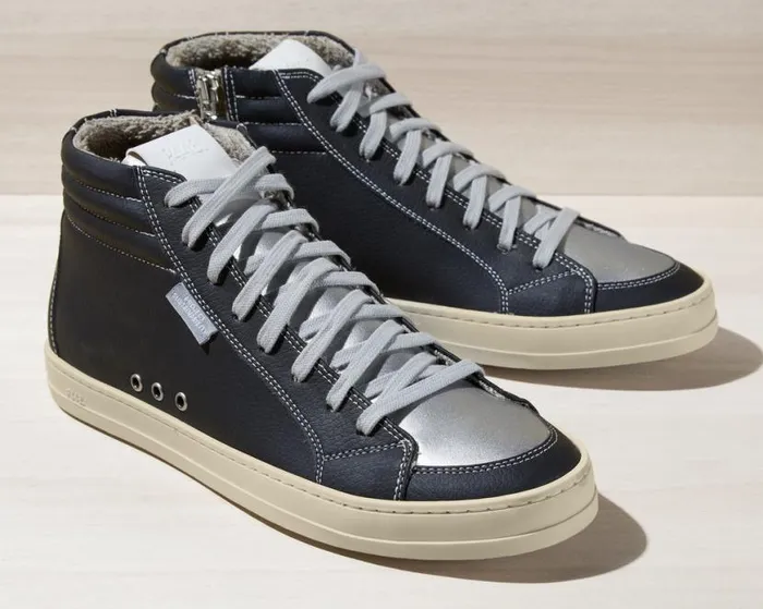 Skate Vegan Apple Silver Women P448 High Tops Skate Vegan Apple Silver Women P448 High Tops