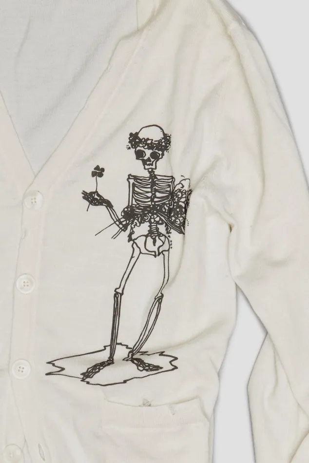 SKELETAL CARDIGAN 8211 WHITE Women R13 Sweaters