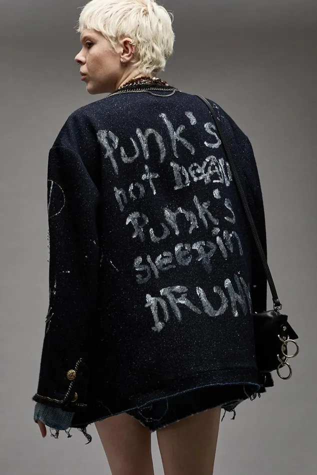 SLOUCH CHORE JACKET 8211 GRAFFITI TWEED Women R13 Jackets and Coats