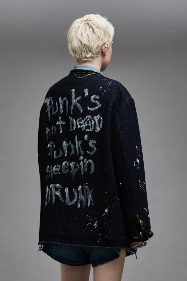 SLOUCH CHORE JACKET 8211 GRAFFITI TWEED Women R13 Jackets and Coats