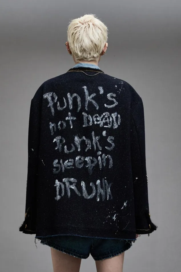 SLOUCH CHORE JACKET 8211 GRAFFITI TWEED Women R13 Jackets and Coats