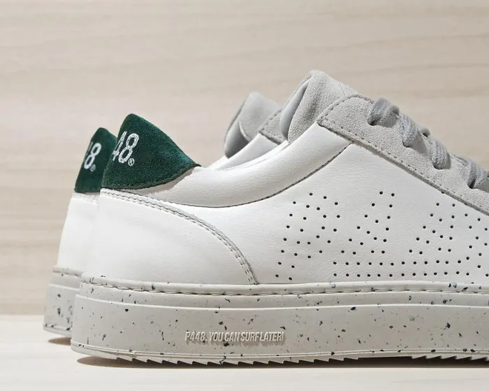 Soho Recycled WhiteGreen Men P448 Low Tops Soho Recycled WhiteGreen Men P448 Low Tops