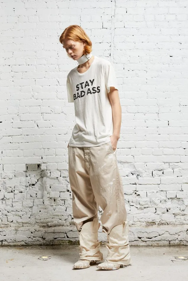 STAY BADASS BOY T 8211 ECRU Women R13 TShirts