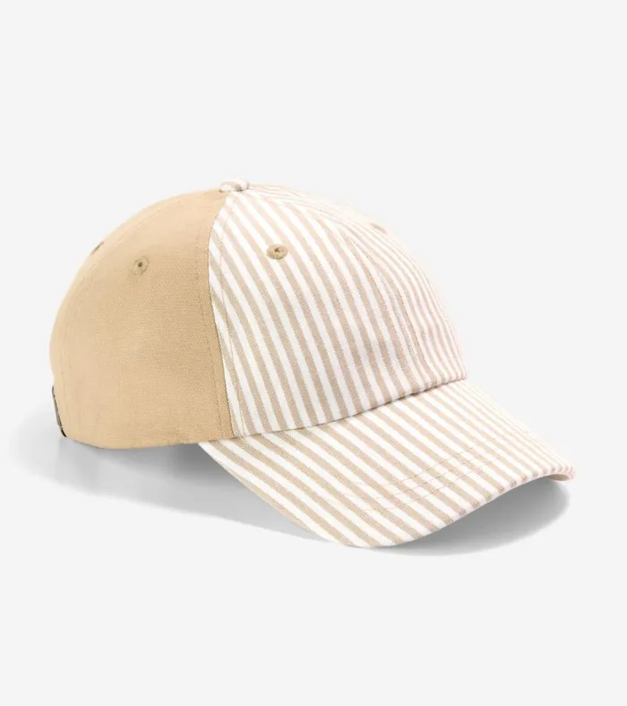 Street Style Baseball Cap Camel Stripe Men Cole Haan Hats