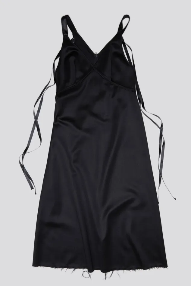 TAPE TIE GRUNGE SLIP 8211 BLACK AND SATIN Women R13 Dresses and Skirts