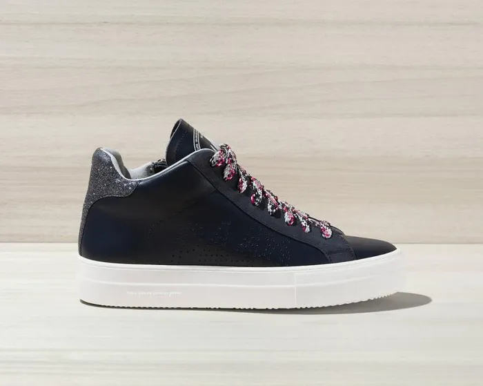 Thea Mid GlitterfineNavy Women P448 High Tops