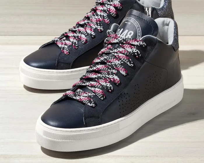 Thea Mid GlitterfineNavy Women P448 High Tops Thea Mid GlitterfineNavy Women P448 High Tops