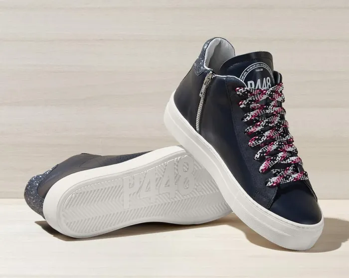 Thea Mid GlitterfineNavy Women P448 High Tops Thea Mid GlitterfineNavy Women P448 High Tops