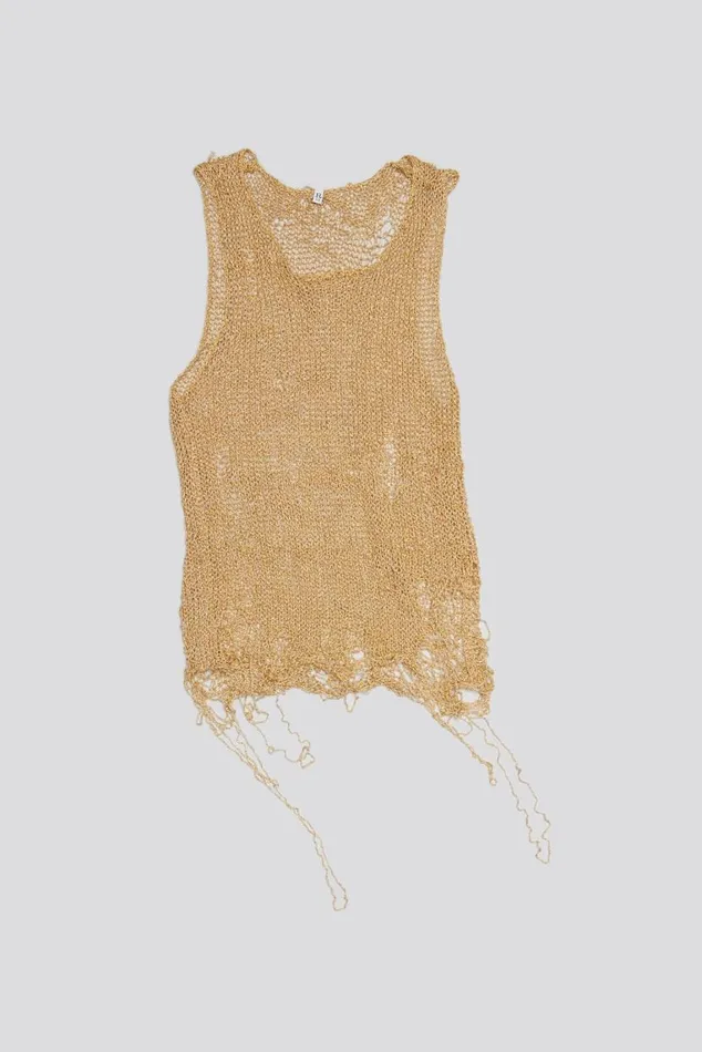 THREADBARE TANK TOP 8211 GOLD Women R13 Sweaters