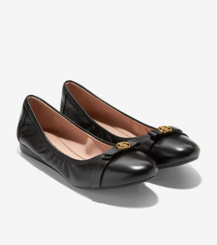 Tova Bow Ballet Black Women Cole Haan Flats and SlipOns Tova Bow Ballet Black Women Cole Haan Flats and SlipOns