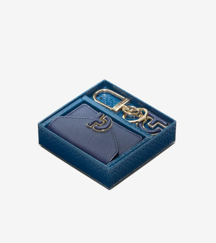 Town Card Case Gift Set Navy Blazer Blue Women Cole Haan Wallets and Wristlets Town Card Case Gift Set Navy Blazer Blue Women Cole Haan Wallets and Wristlets