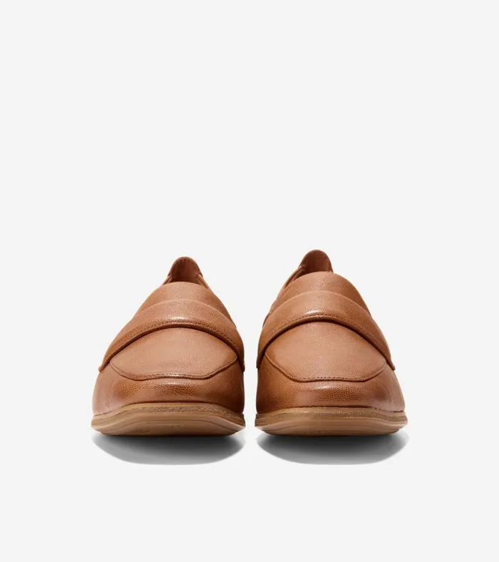 Trinnie Soft Loafers British Tan Women Cole Haan Loafers and Drivers