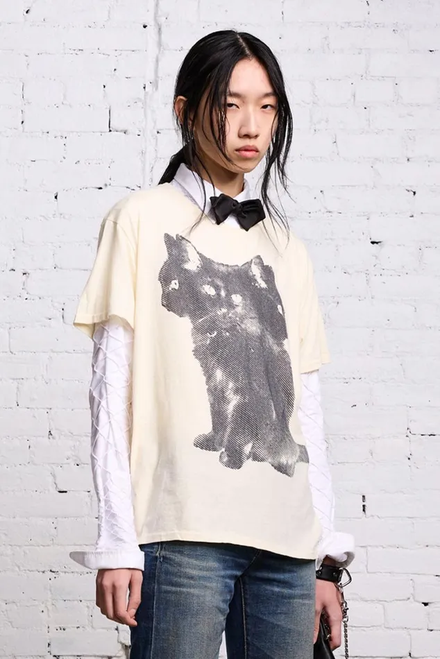 TRIPLE CAT BOY T 8211 ECRU Women R13 Tops