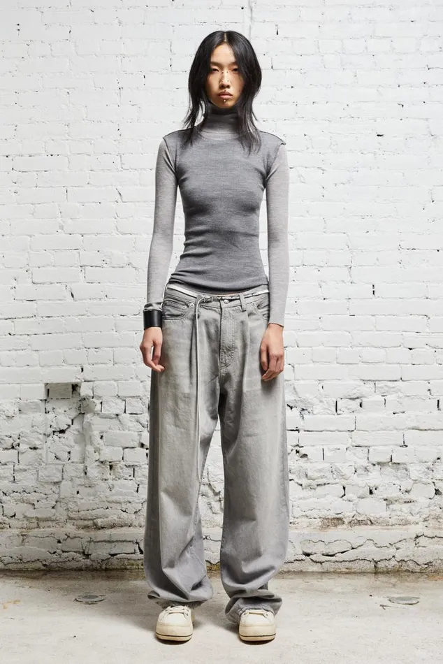 TURTLENECK TWIN SET 8211 MULTIGREY Women R13 Sweaters