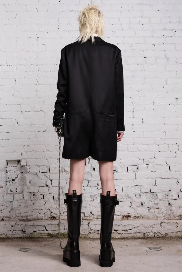 TUXEDO ROMPER 8211 BLACK Women R13 Pants and Shorts