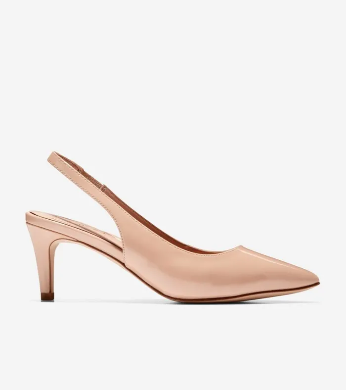 Vandam Sling Back Pumps Brush Patent Women Cole Haan Heels and Pumps