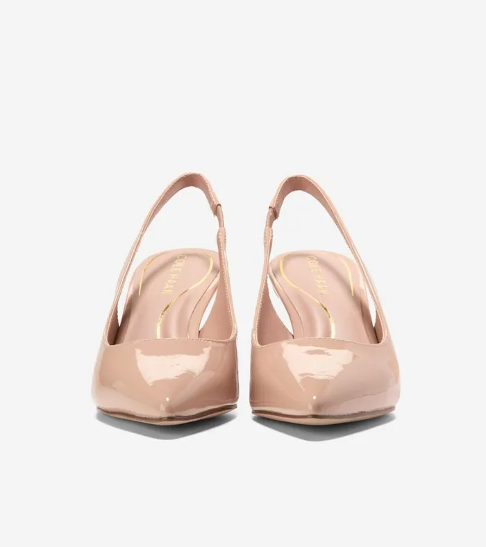 Vandam Sling Back Pumps Brush Patent Women Cole Haan Heels and Pumps
