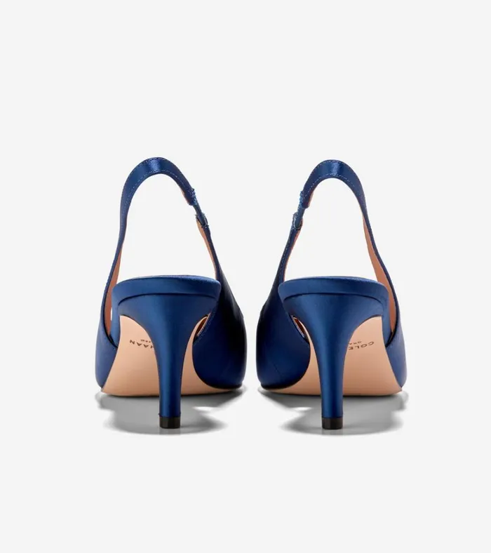 Vandam Sling Back Pumps Navy Blue Women Cole Haan Heels and Pumps