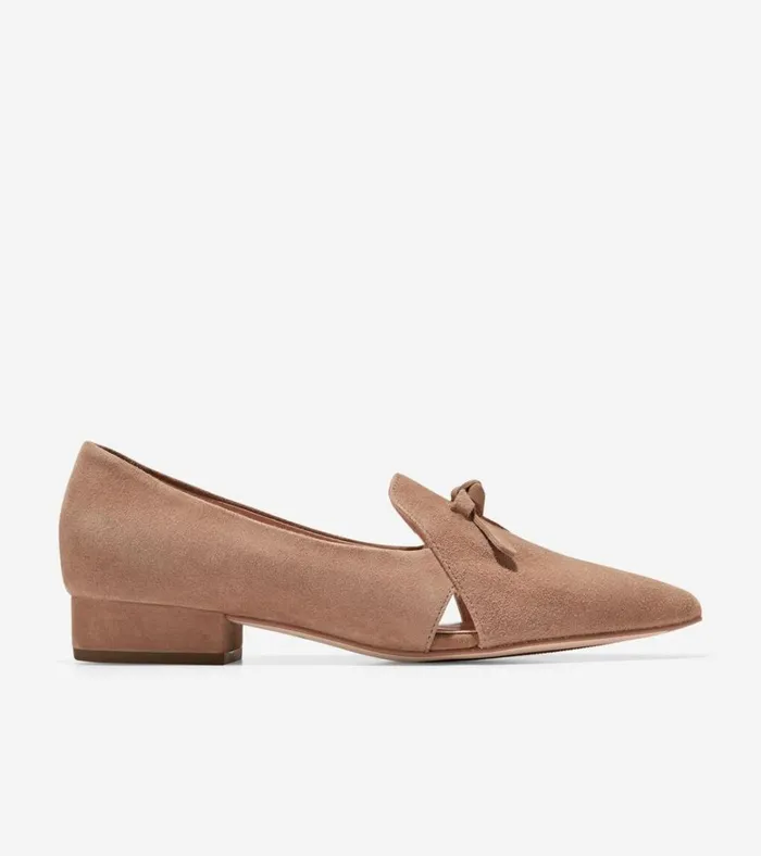 Viola Skimmer Flat Beige Women Cole Haan Flats and SlipOns