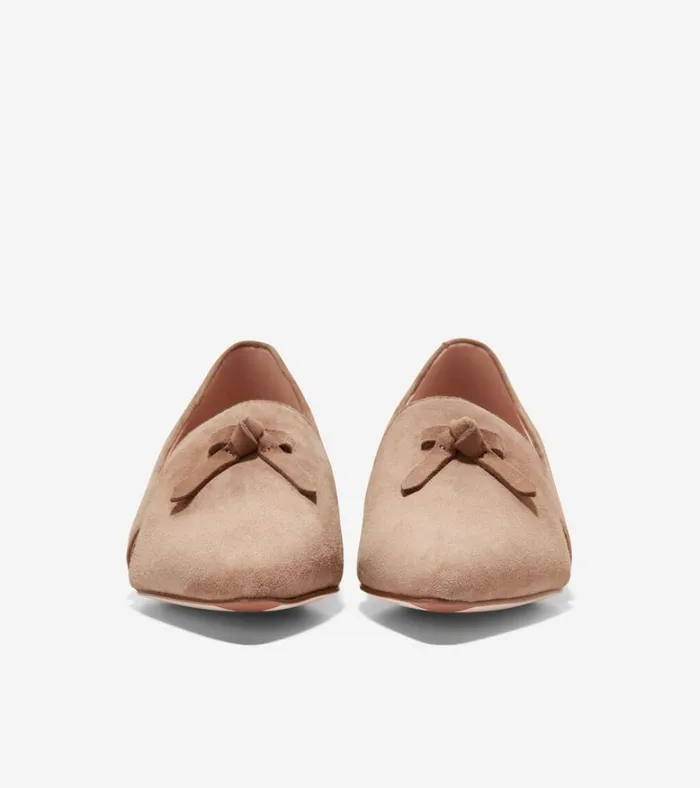 Viola Skimmer Flat Beige Women Cole Haan Flats and SlipOns