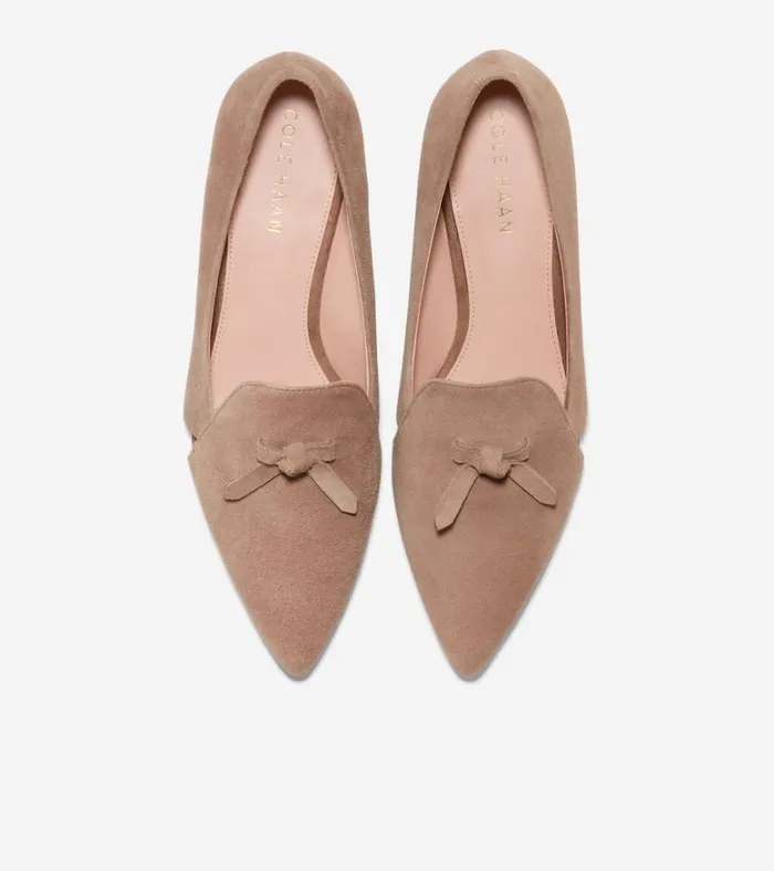 Viola Skimmer Flat Beige Women Cole Haan Flats and SlipOns