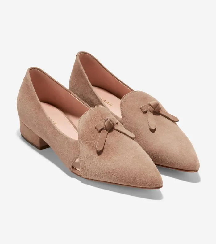 Viola Skimmer Flat Beige Women Cole Haan Flats and SlipOns